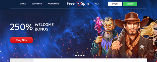 Free Spin Casino Screenshot 1