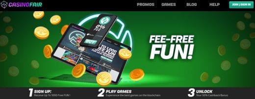 CasinoFair Homepage