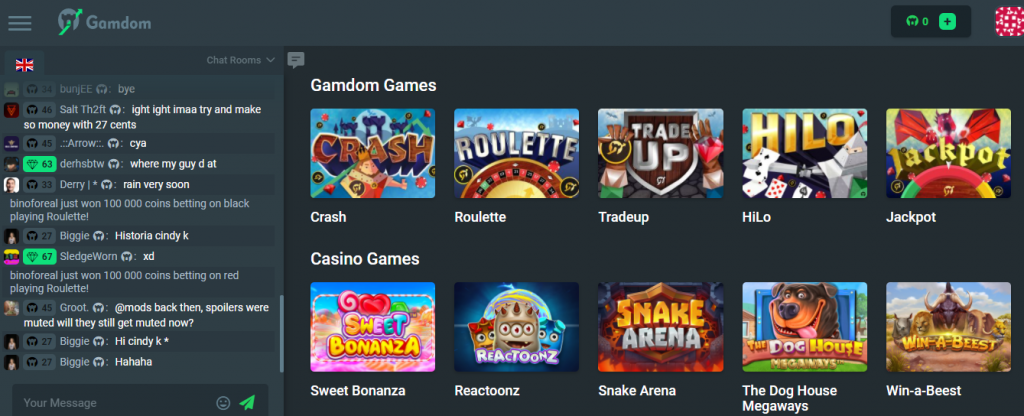 Gamdom Casino online