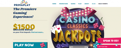 Primaplay Casino Screenshot 1