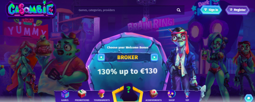 Casombie Casino Screenshot 1